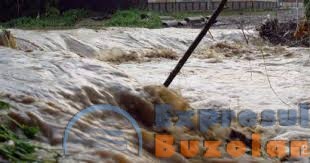 VIDEO Viitură puternică într-o comună buzoiană. Oamenii sunt disperați