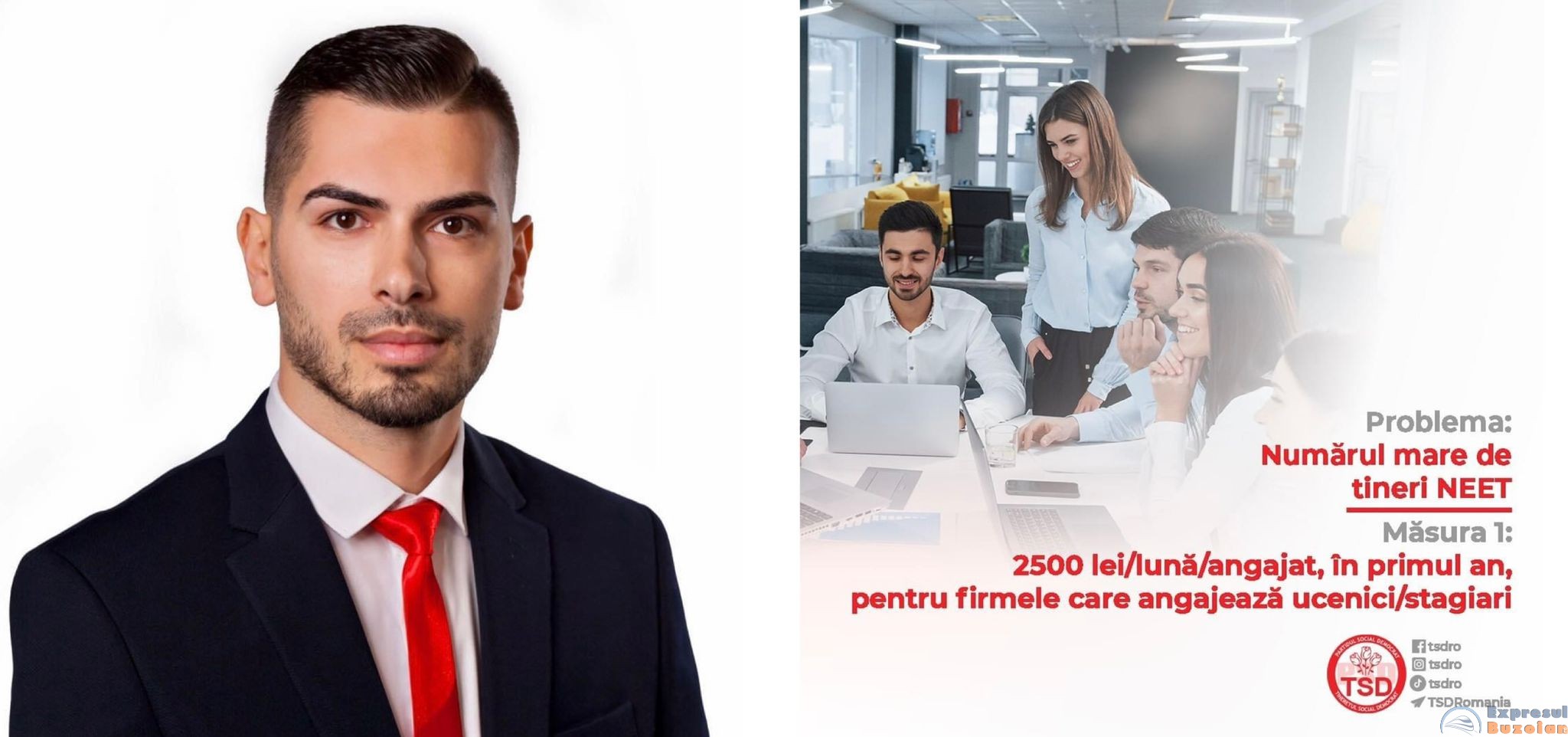 Costin Stanciu, președintele interimar TSD Buzău: „Tineretul Social Democrat vă propune un program național pentru stimularea inserției tinerilor pe piața muncii”