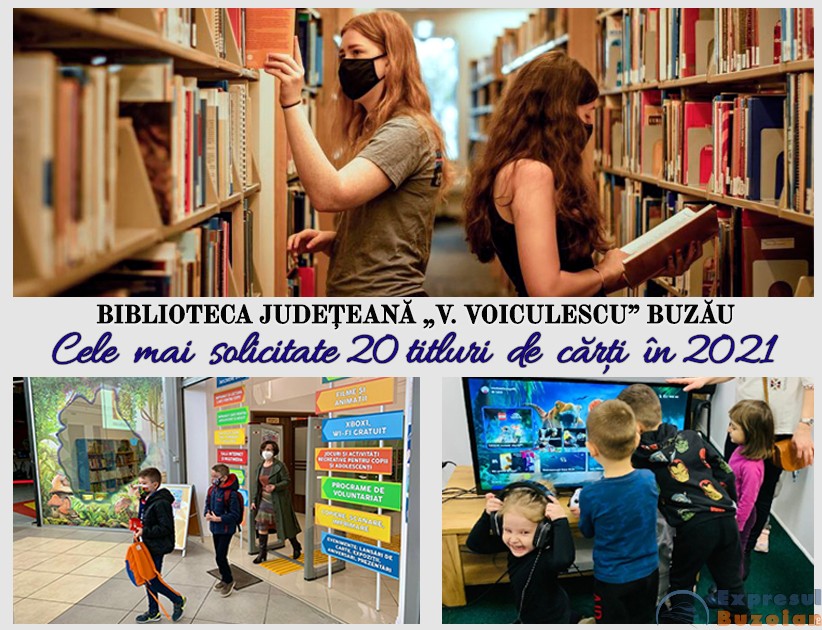 Ce mai citesc buzoienii. Iată lista celor mai căutate cărți la Biblioteca Județeană „V. Voiculescu”