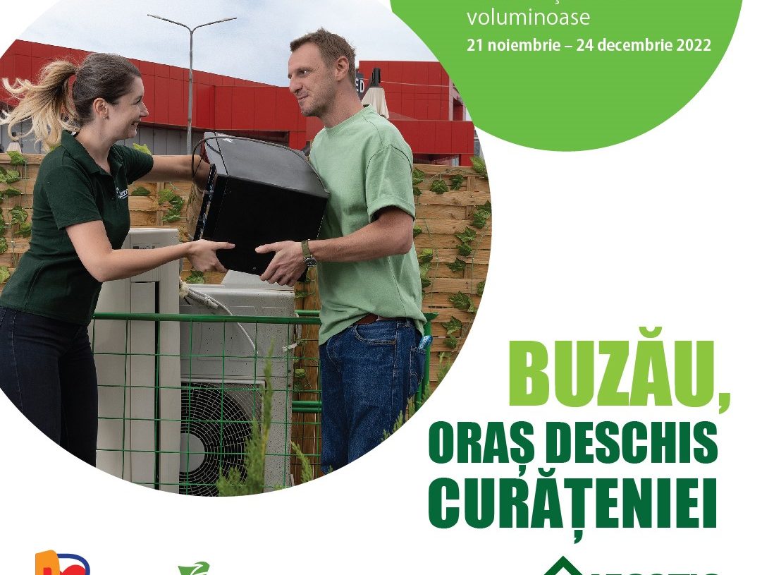 Buzău, un oraș deschis curățeniei! Campanie de colectare deșeuri electrice și voluminoase în Buzău