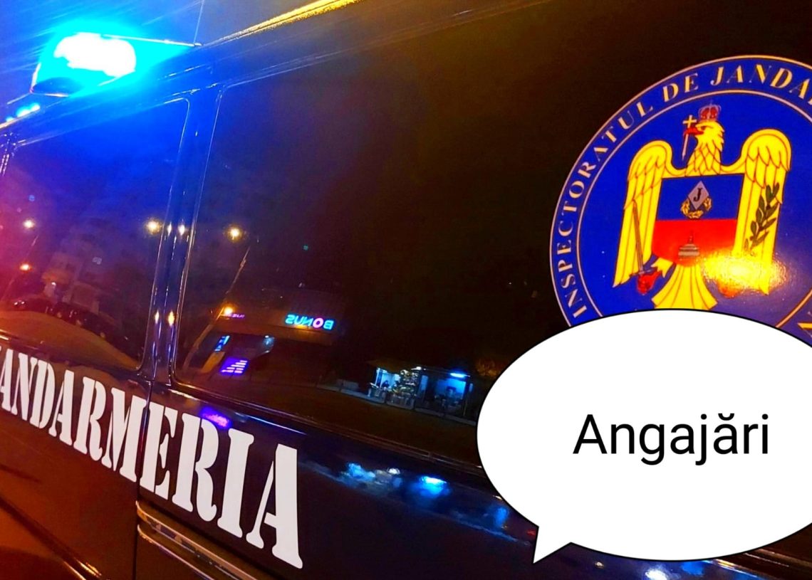 Posturi-surpriză scoase la concurs de Jandarmeria Română