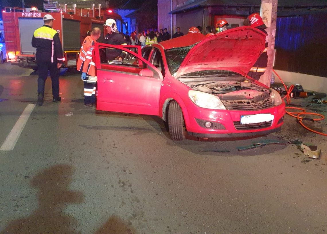 Trei tineri au ajuns la spital în urma unui accident petrecut pe strada Alexandru Marghiloman