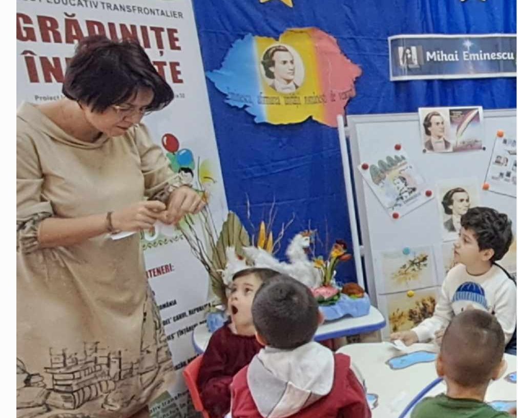 MIHAI EMINESCU – poet nepereche în sufletul și inimile proiectului GRĂDINIȚE ÎNFRĂȚITE