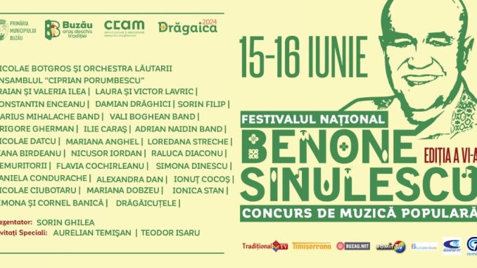Festivalulul Național Concurs de Muzică Populară ”Benone Sinulescu”, la ediția a VI-a