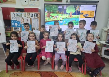 „Eminescu prin ochi de copil” – o lecție de sensibilitate și cultură la Grădinița „Piticot” în cadrul proiectului eTwinning „Trăistuța cu tradiții”