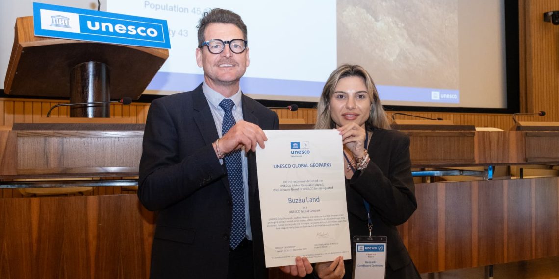 Ținutul Buzăului a primit certificatul de revalidare UNESCO și își menține statutul de Geoparc Internațional pentru încă patru ani
