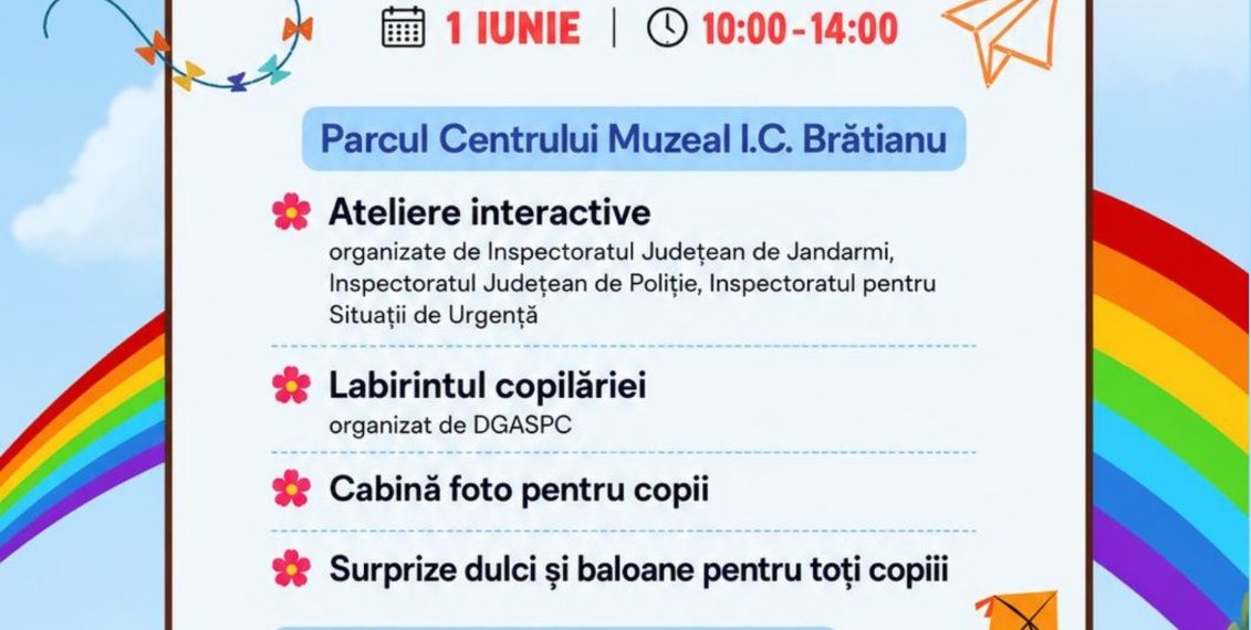 1 Iunie – O zi plină de surprize pregătite de Consiliul Județean Buzău pentru cei mici