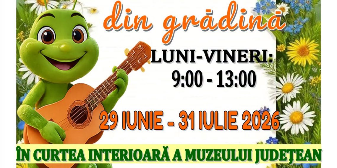 Comunicat de presă: Muzeul Județean anunță deschiderea „Ludotecii din grădină”