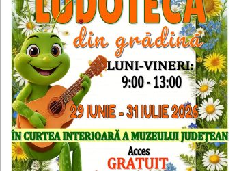 Comunicat de presă: Muzeul Județean anunță deschiderea „Ludotecii din grădină”