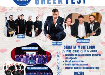 „OPA! Buzău Greek Fest”: trei zile de muzică, dans, gastronomie și tradiții grecești în județul Buzău
