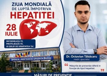 28 iulie- Ziua Mondială de Luptă Împotriva Hepatitei. Interviu cu dr. Octavian Tăbăcaru, medic specialist Boli Infecțioase în cadrul Spitalului Județean de Urgență Buzău